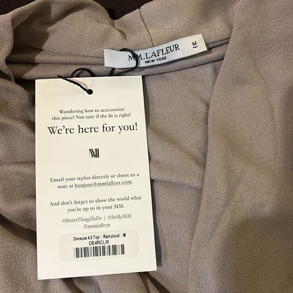 NWT MmLafleur Deneuve Top in rainforest, size medium - Picture 2 of 3